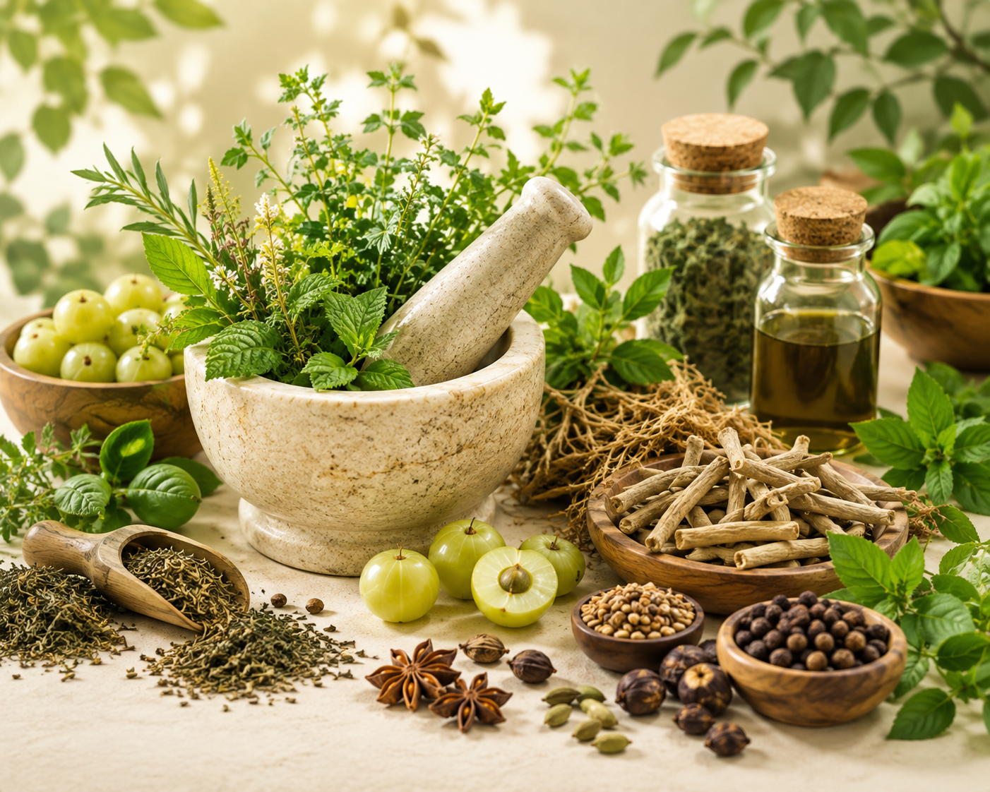 Traditional herbal ingredients and formulation